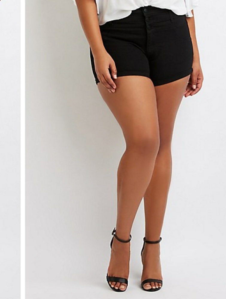 High waisted shorts.